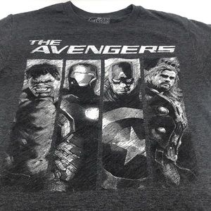 Avengers Gray Graphic Tee